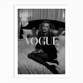 Kate Moss Vogue Vintage Art Print