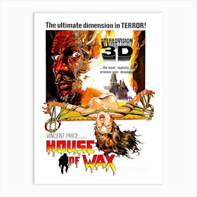 House Of Wax, Movie Poster Art Print