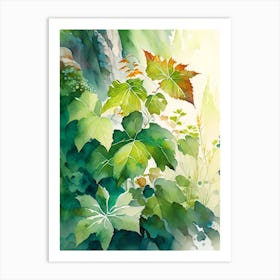 Poison Ivy In Rocky Mountains Landscape Pop Art 1 Art Print