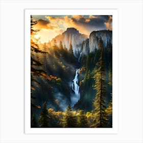 Sunrise At Yosemite Art Print