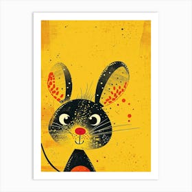 Yellow Mouse 2 Art Print