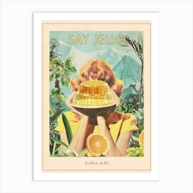 Yellow Jelly Retro Collage 3 Poster Art Print