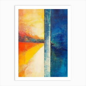 Highly Textured Abstract Painting Art Print