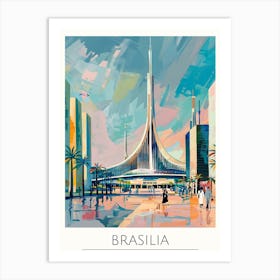 Brasilia Cityscape Art Print