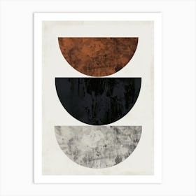 Balikpapan Stone Park Bauhaus Minimalist Art Print