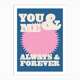 You & Me Art Print