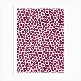 Wine Dots Art Print
