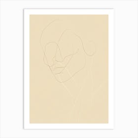 Woman'S Face 2 Art Print