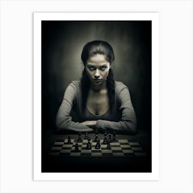 Chess Game Art Print