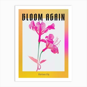 Hot Pink Gloriosa Lily 2 Poster Art Print