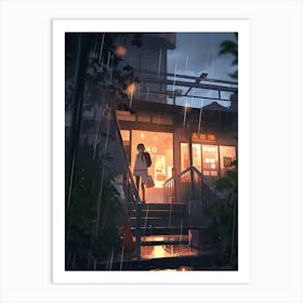 Rainy Night Art Print