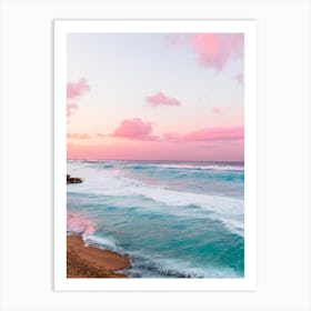 Crane Beach, Barbados Pink Photography 2 Art Print