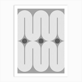 Mid-Century Abstract Pattern Art Print