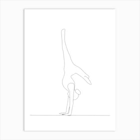 Acrobatic Gymnast 1 Art Print