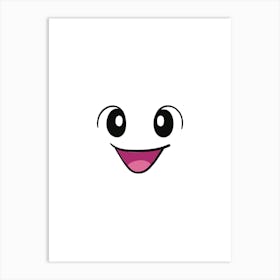 Cute Smiley Face Art Print