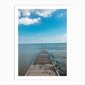 Pier To The Sea Art Print