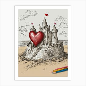 Valentine'S Day Coloring Book Art Print