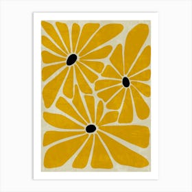 Yellow Daisies Art Print