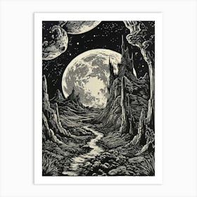 Moonscape Art Print