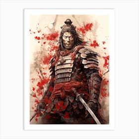 Samurai Katchu Shi Illustration 6 Art Print