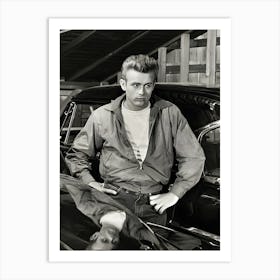 James Dean In Rebel Without A Cause Art Print