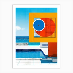 Pool By The Ocean Art Print