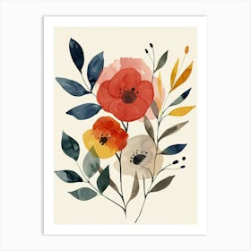 Stellar Patterns Of Harmony Mid Century Style Art Print