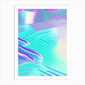 Swimming Pool Pattern, Water, Waterscape Holographic 1 Art Print