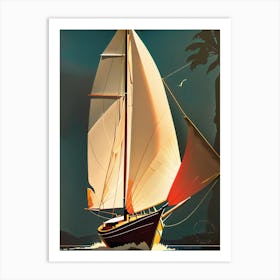 Sailboat In The Ocean 45045 Art Print