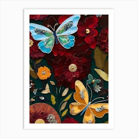 Blue Butterfly Art Print