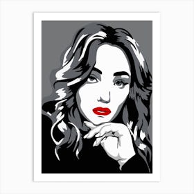 Portrait Of A Woman 6 Art Print