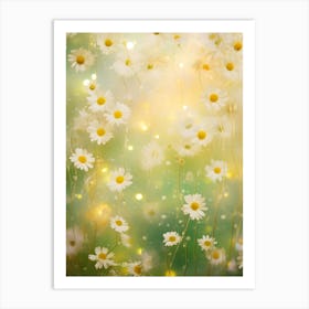 Daisy Flower Background 1 Art Print