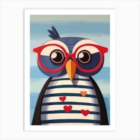 Little Owl 4 Wearing Sunglasses Art Print