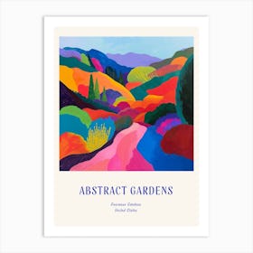 Colourful Gardens Descanso Gardens Usa 1 Blue Poster Art Print