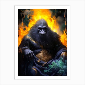 King Of Gorillas Art Print