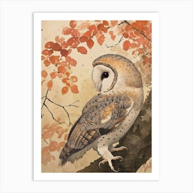 Australian Masked Owl Painting 2 Art Print