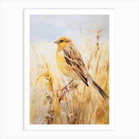 Bird Painting Yellowhammer 4 Art Print