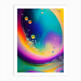 A Bubble Bath Water Waterscape Bright Abstract 1 Art Print