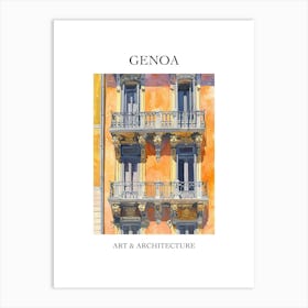 Genoa Travel And Architecture Poster 1 Art Print