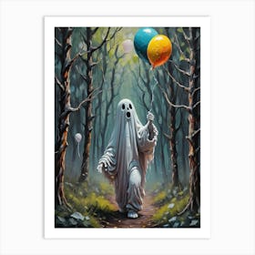 Ghost In The Woods 2 Art Print