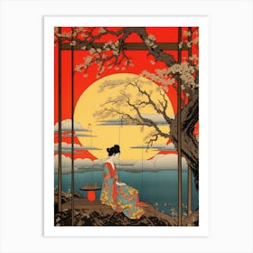 Tomamu Resort, Japan Vintage Travel Art 1 Art Print