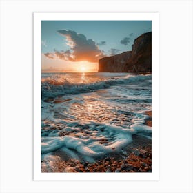 Sunset On The Beach 1 Art Print