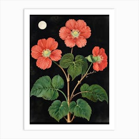 William Morris Red Roses Art Print