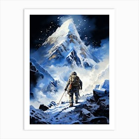 Mountaineer sport Art Print