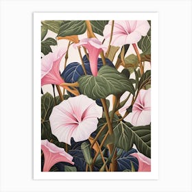 Flower Illustration Morning Glory 5 Art Print