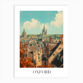 Oxford Cityscape Art Print