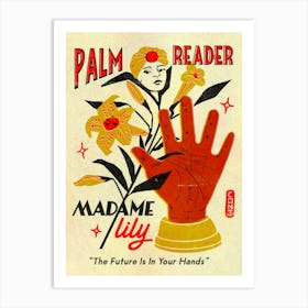 Palm Reader Art Print