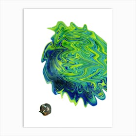 Green Orb Art Print