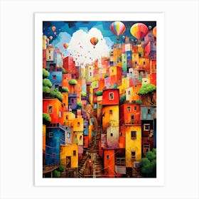 "Rio's Vibrant Rhythms: City of Carnival Splendor" Art Print