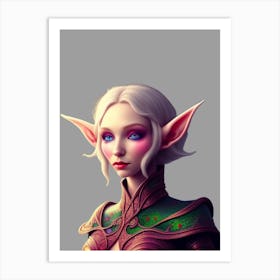 Elf of the forest ai art Art Print